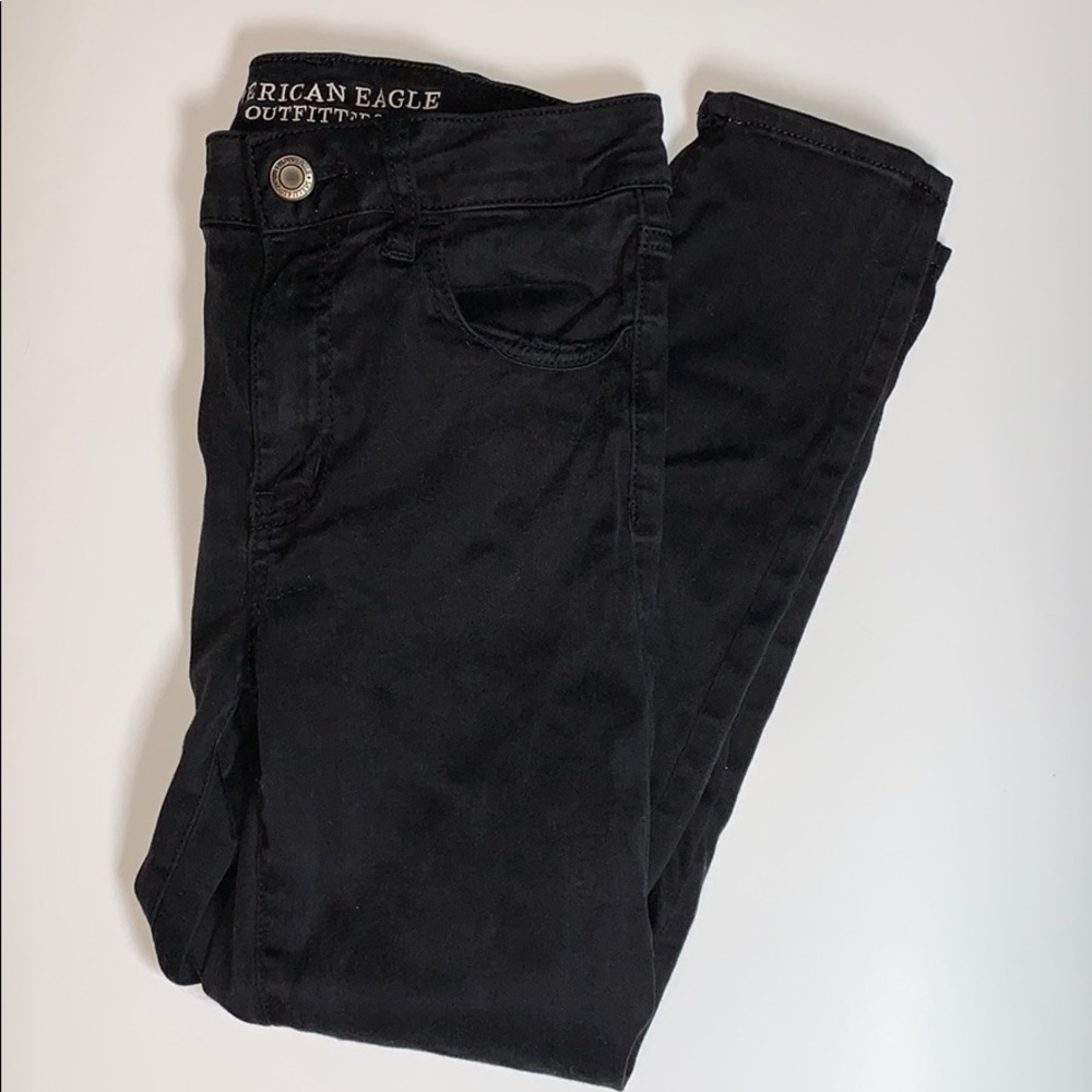 Hi-Rise Black Crop Jeggings